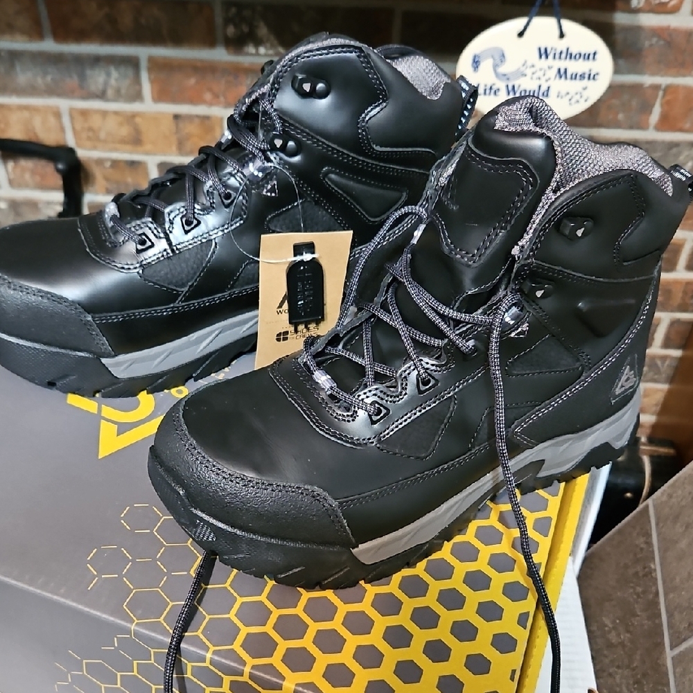 Glacier ST Black Wide work Boots